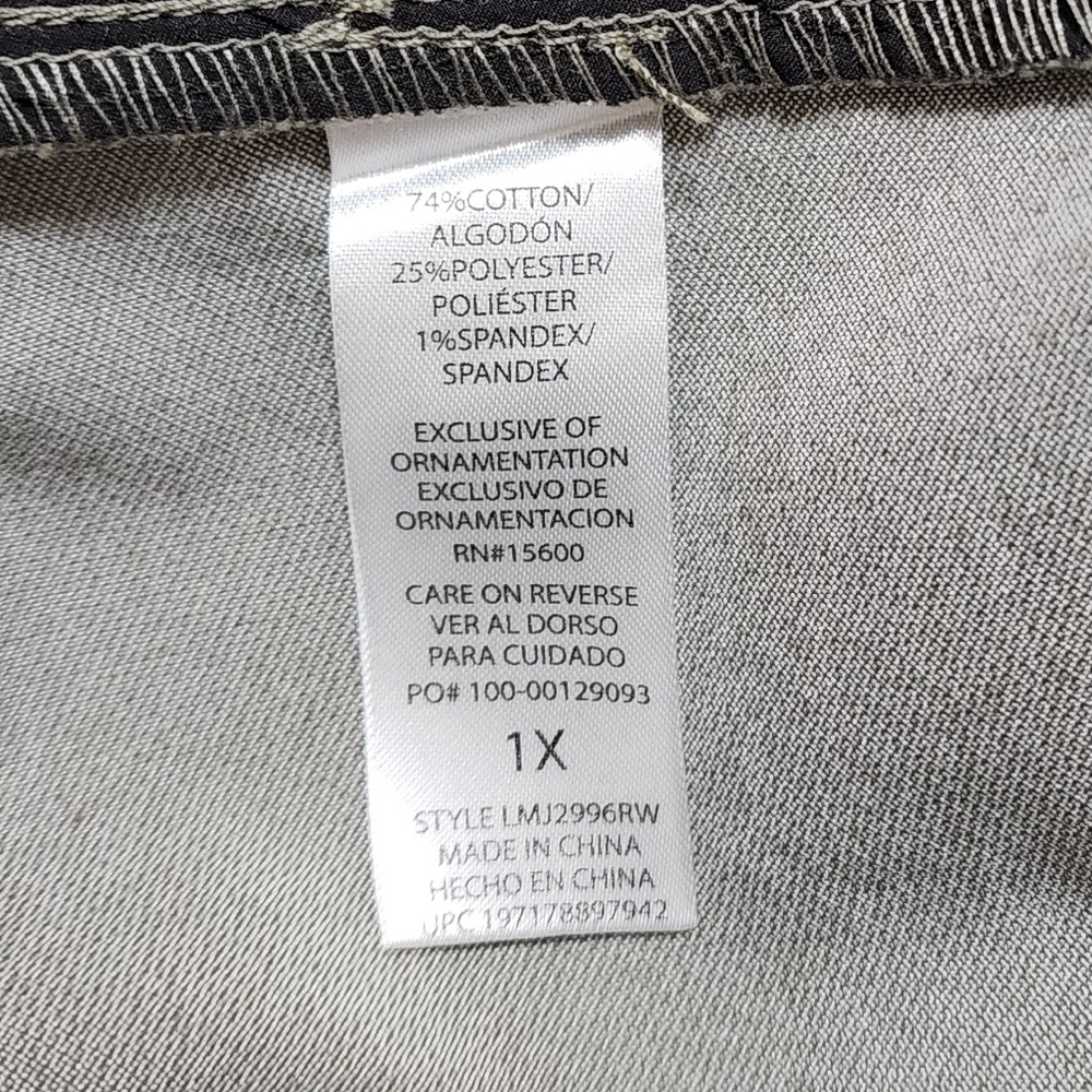 Wit & Wisdom Velvety Pants Pull On Wide-Leg Side Panel Skyrise Ab Leisure 1X - Picture 13 of 13